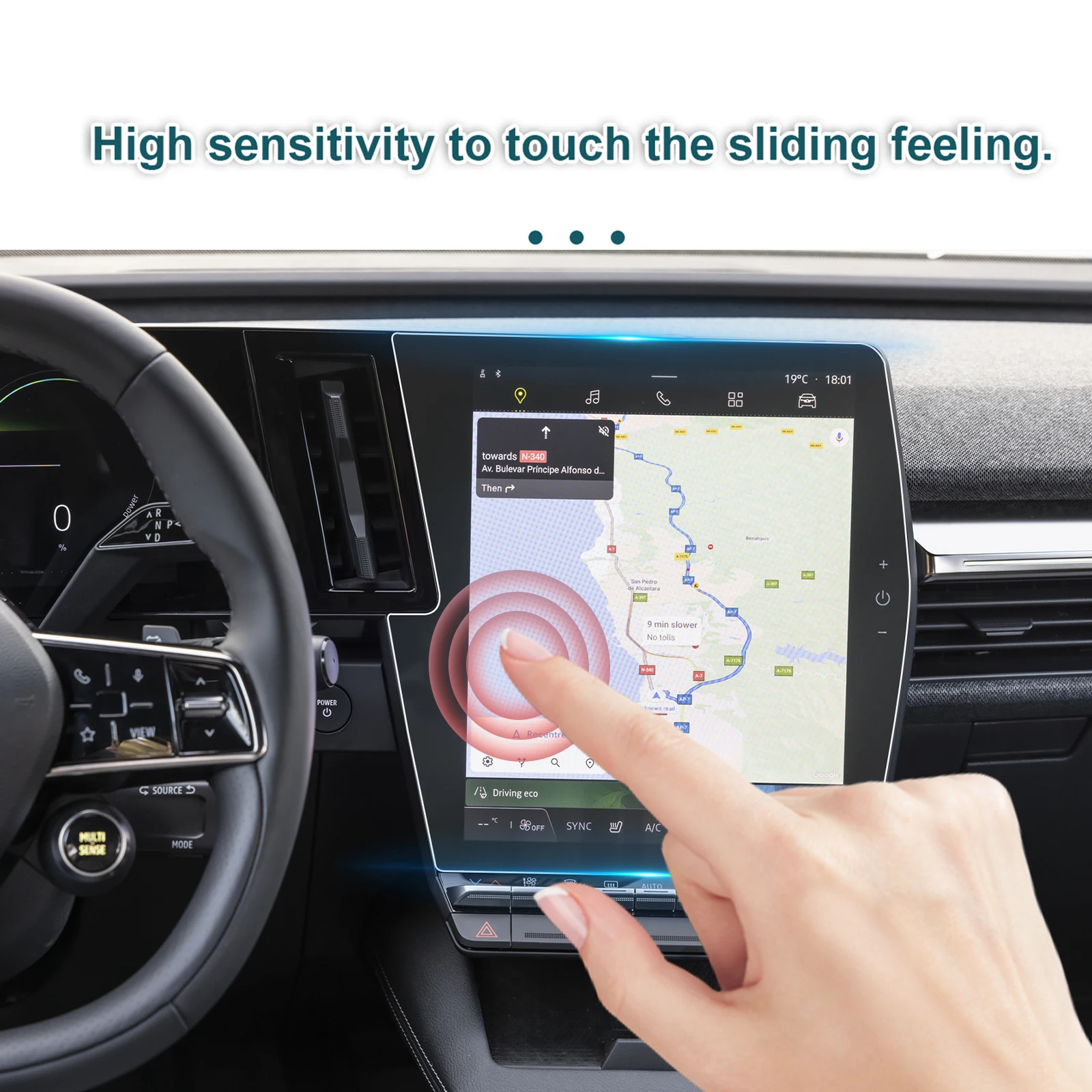 Protector de Pantalla Nano LFOTPP para Renault Megane E-Tech/Austral, Pantalla de Navegación para Automóvil, Accesorios para Renault Megane