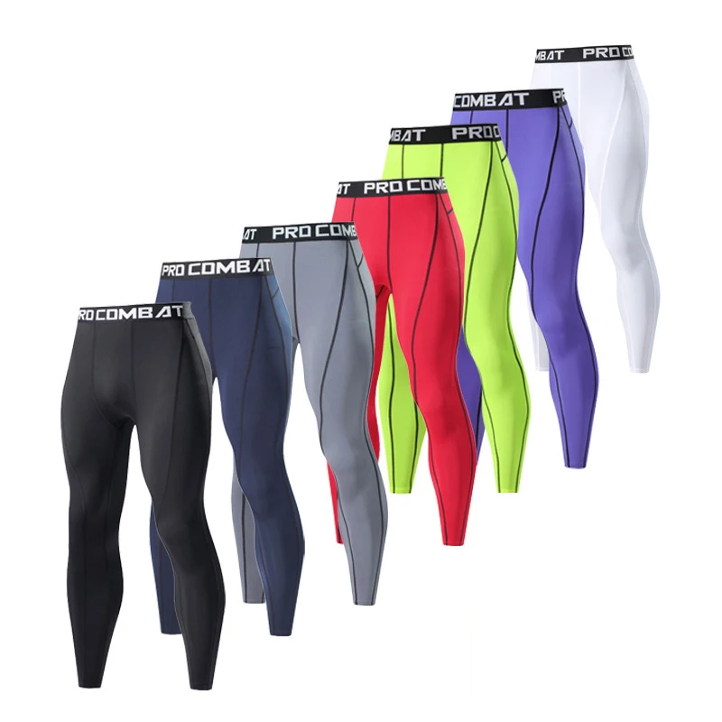 Mallas de compresión ajustadas para hombre, pantalones de deporte de secado rápido, para entrenamiento Fitness, correr o Yoga