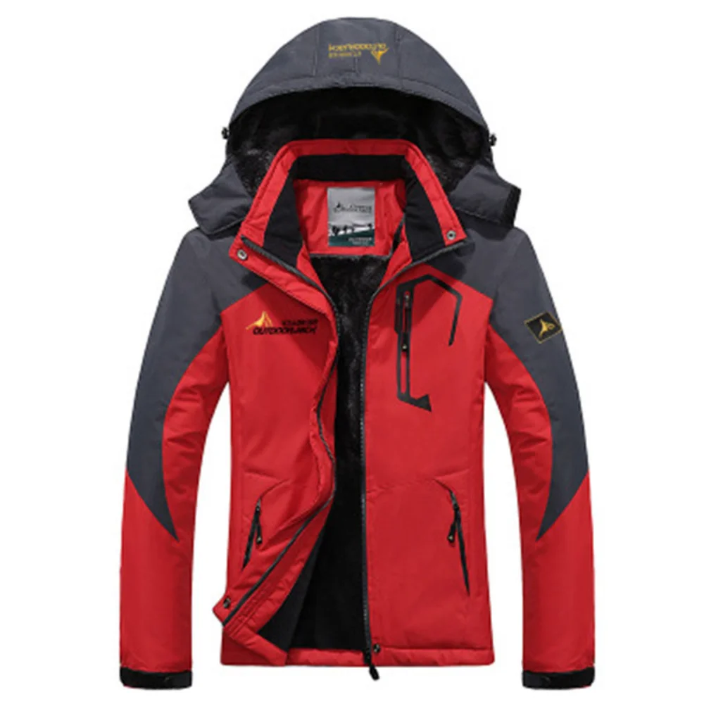Parka militar con capucha para hombre, abrigo grueso y cálido a prueba de viento, abrigo de piel, chaqueta de invierno, chaquetas Anorak
