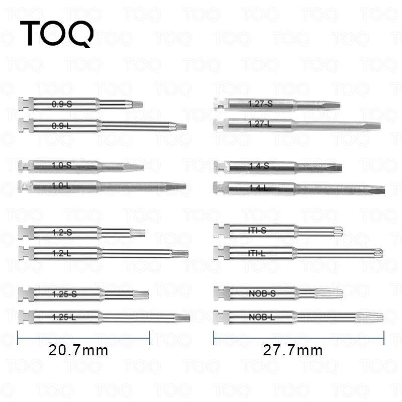 Llave eléctrica de torsión para implante Dental portátil, herramientas de reparación de implantes universales para odontología con tornillos de 16 Uds.