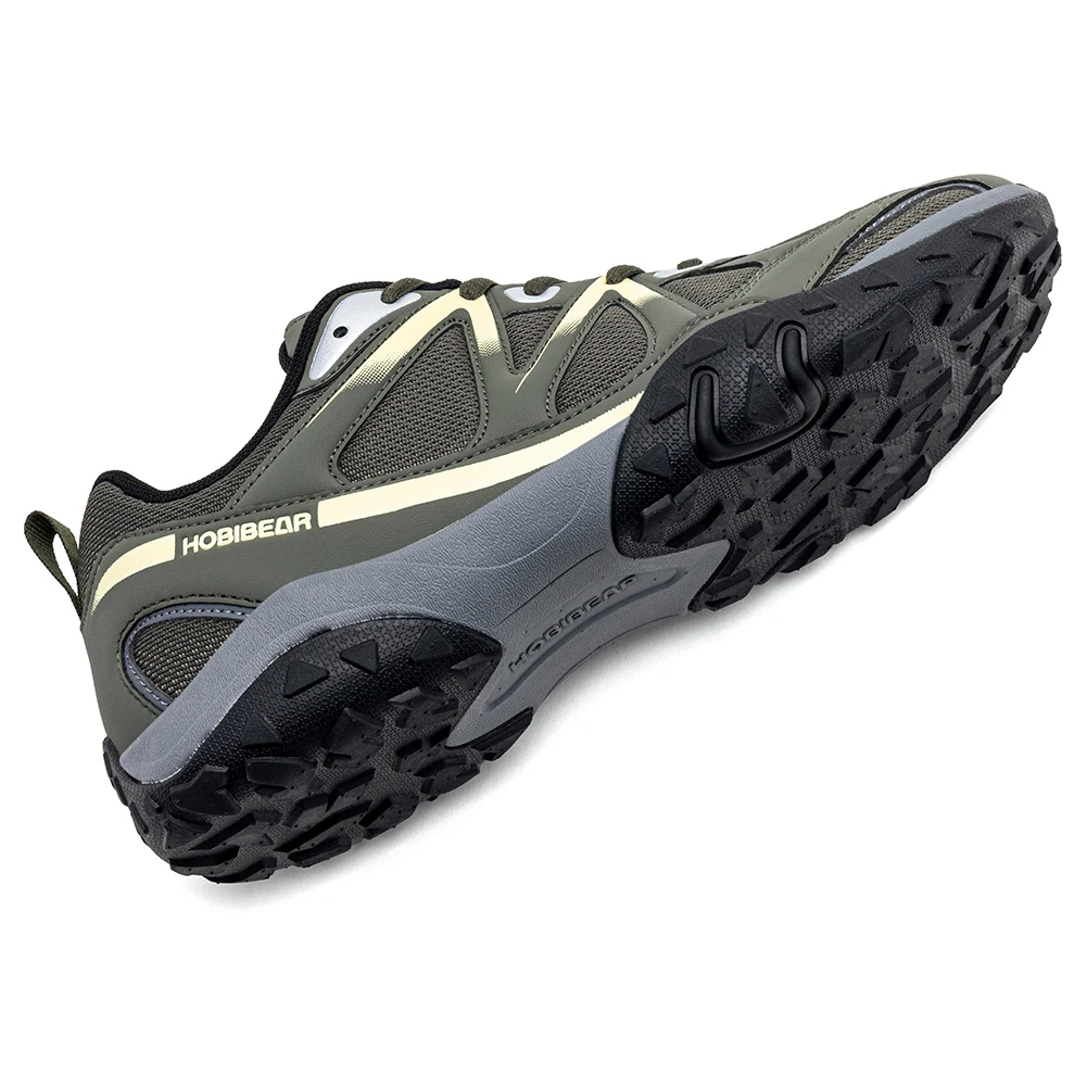 HOBIBEAR Zapatos de senderismo unisex de ancho amplio, zapatillas clásicas para correr y hacer senderismo, antideslizantes para exteriores, para mujeres y hombres