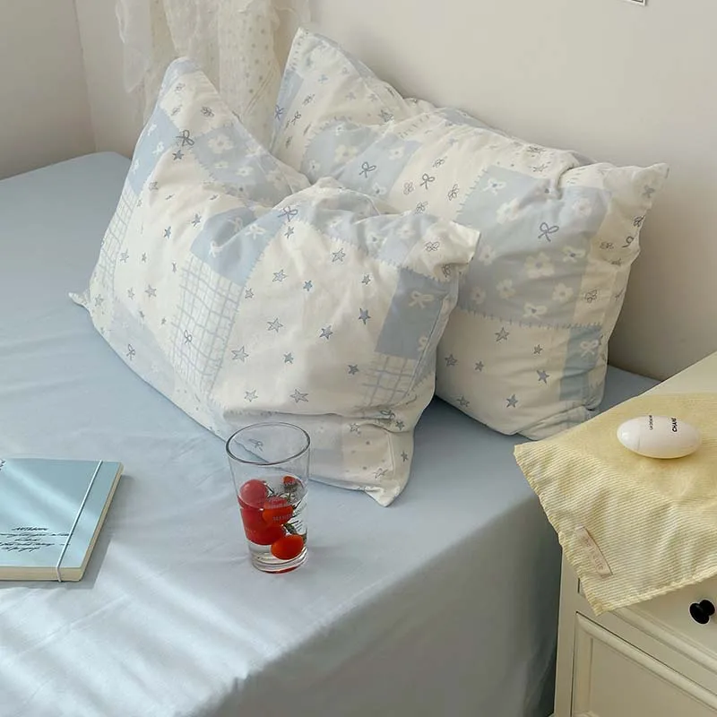 Juego de funda nórdica azul de 3 piezas (1 funda nórdica + 2 fundas de almohada, sin núcleo), juego de cama azul, suave y cómodo