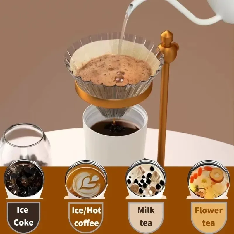 Frascos de vacío de cerámica de gran capacidad, termos reutilizables de doble pared, taza de café de acero inoxidable, taza aislada, artículos para beber para el hogar