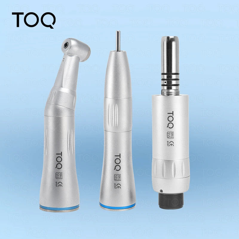Pieza de mano dental de baja velocidad con spray de agua interno, contra-ángulo y pieza de mano recta, motor de aire de 2 y 4 orificios, pieza dental de baja velocidad