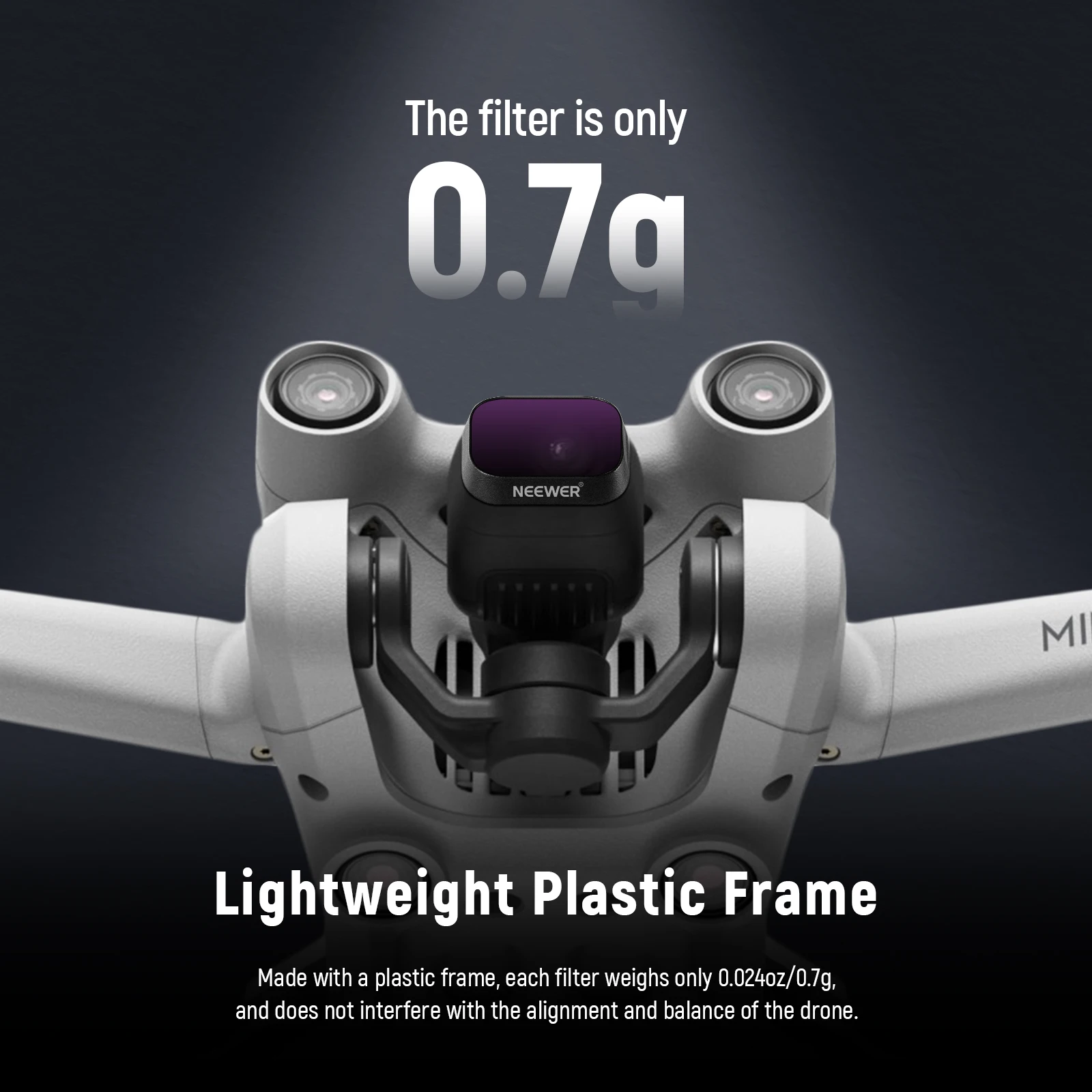 NEEWER-Juego de filtros ND Compatible con DJI Mini 3/Mini 3 Pro, filtro de densidad neutra, accesorio de lente de Dron, paquete de 6