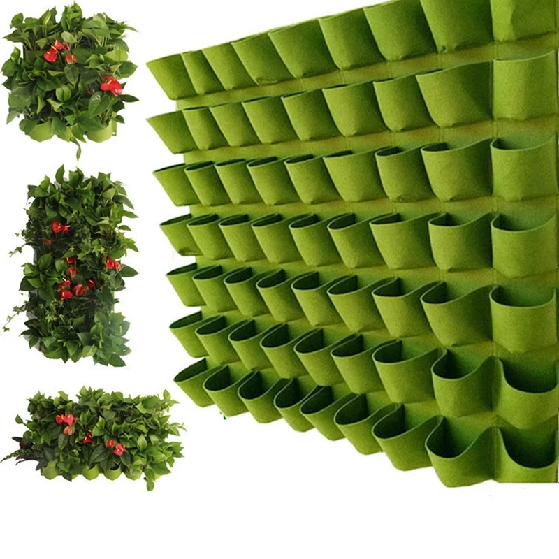 Nuevos bolsillos para colgar en la pared, bolsas para plantar, maceta para el hogar, bolsa de cultivo para jardín, macetero Vertical, maceta para plantas de Suculentas, decoración del hogar