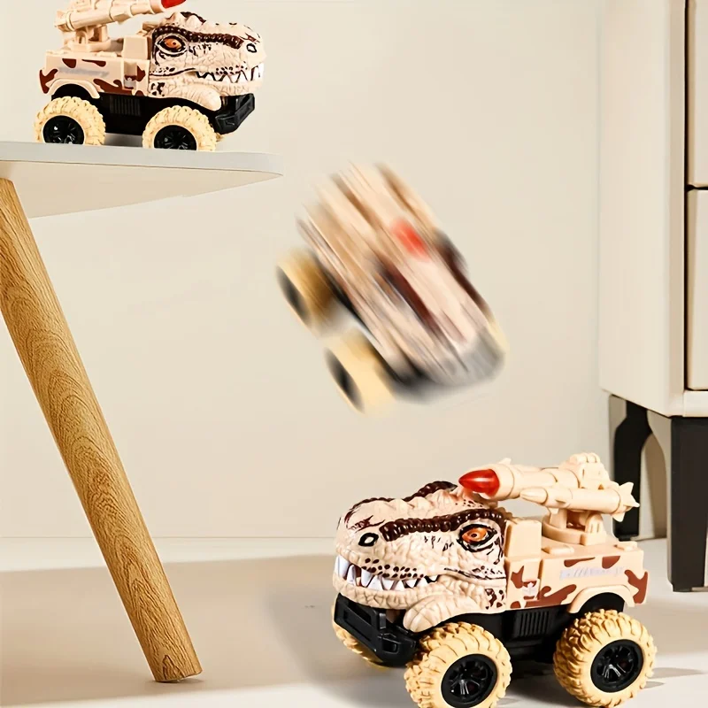Camión de dinosaurios de juguete extraíble, camión de transporte de coches, juguetes con figuras de dinosaurio para niños pequeños, juegos de dinosaurios t-rex, camión monstruo