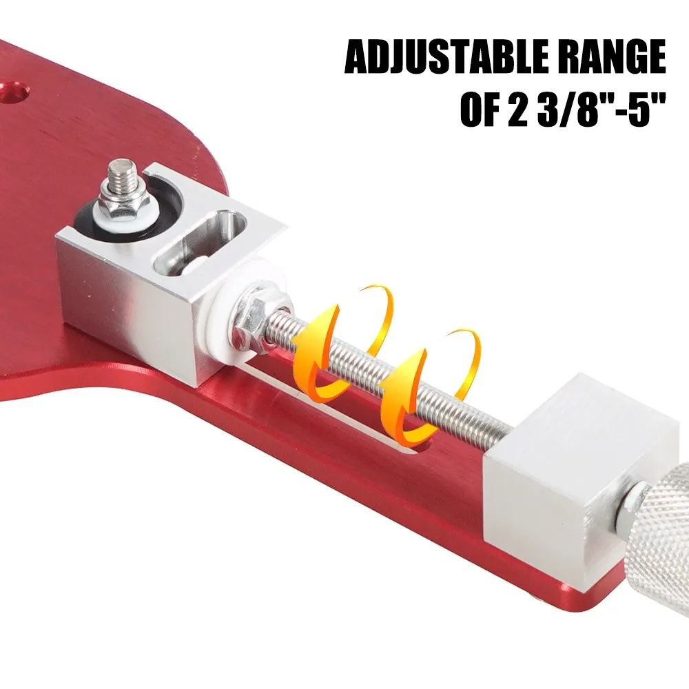 Reemplazar 77750 herramienta de corte de filtro de aceite ajustable accesorios de corte automático aptos para rango 2-3/8 " - 5" aluminio rojo negro 1 pieza
