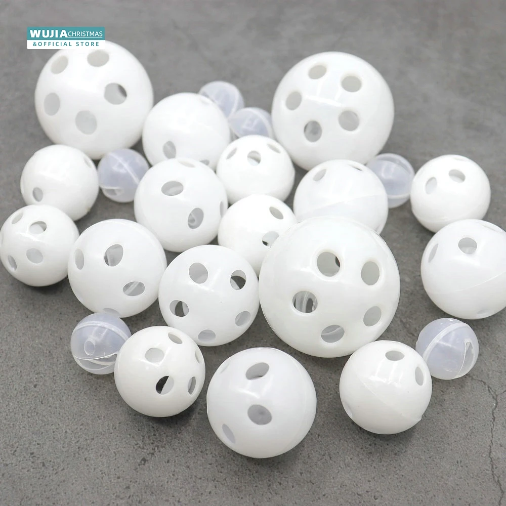 30/50/100 Uds sonajero de plástico bolas de campana chirriador juguetes para bebés DIY sonajero cuentas fabricante de ruido reparación arreglar perro muñeco de peluche suministros para bebés