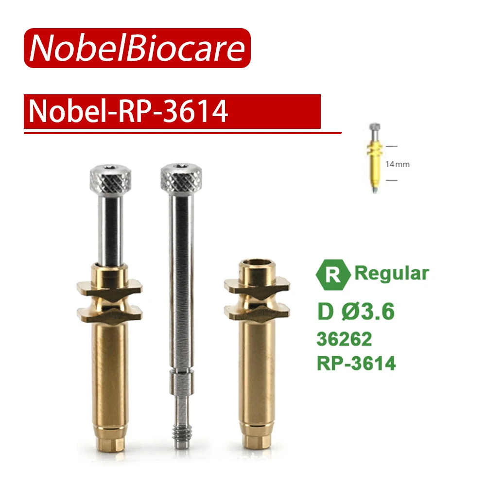 Nobel Biocare-accesorios de tornillo curativo compuesto para implante Dental, varilla de transferencia desechable, herramienta de tapa protectora de ángulo temporal