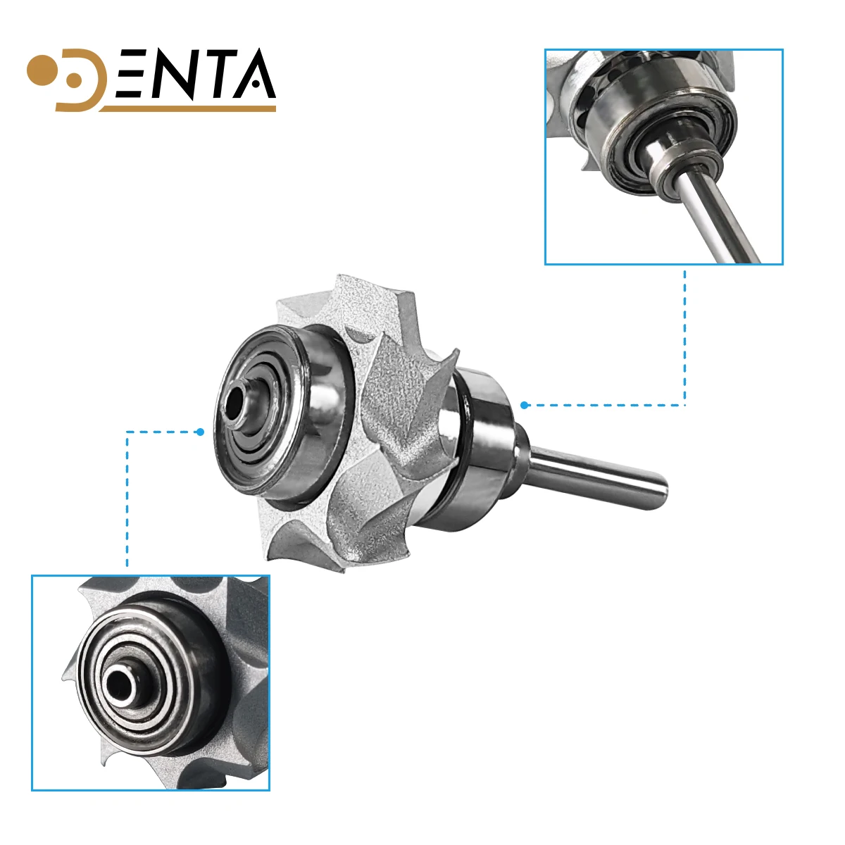 Rotor de turbina compatible con la turbina completa Sirona T2 Control