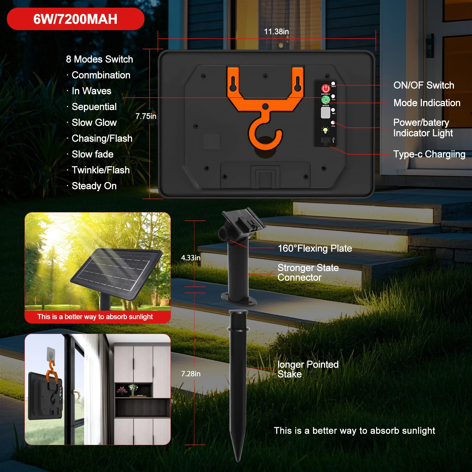 Tira de LED de neón COB con energía Solar DC24V IP68 impermeable 320Leds/M cinta adhesiva Flexible cuerda de luz iluminación lineal de jardín para el hogar