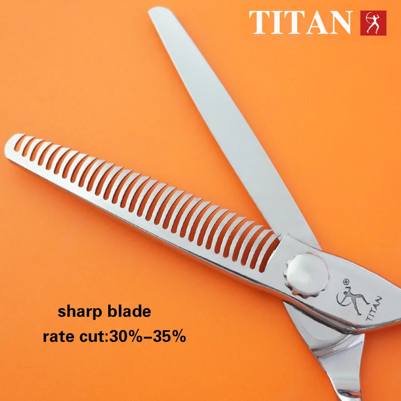 Tijeras de Peluquería Profesionales TITAN de Alta Gama, Tijeras para Adelgazar el Cabello