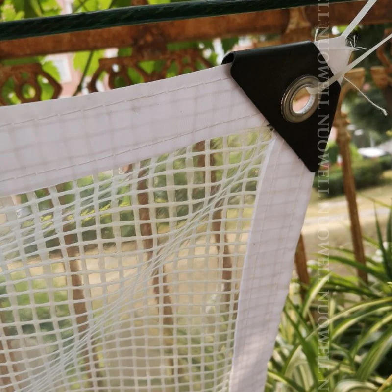 Cubierta de lona de PE reforzada de 0,33mm, película impermeable para terraza, balcón, plantas, refugio, tienda de campaña, velas de sombra visibles