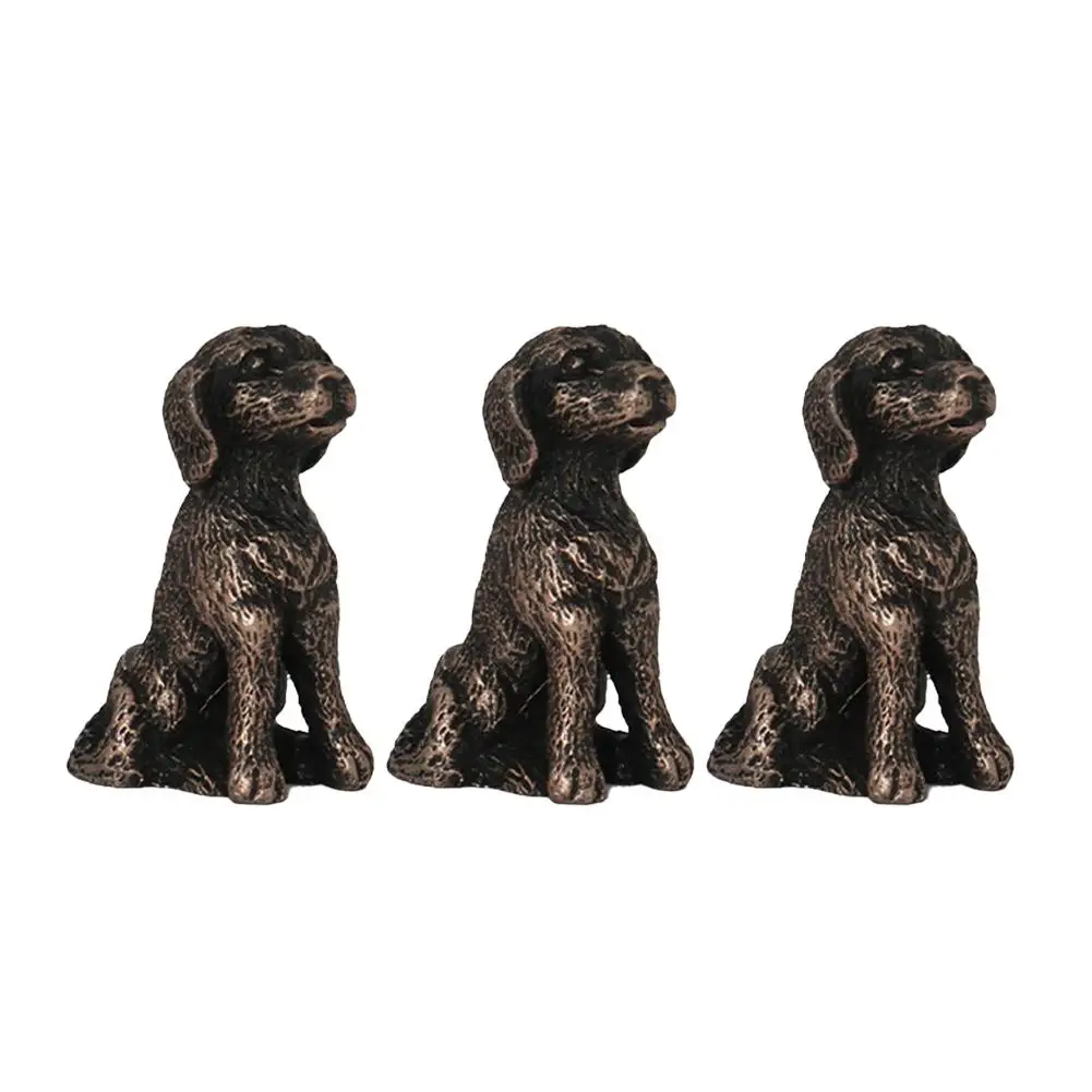 Juego de 3 pies para macetas, pies decorativos para macetas artesanales de resina de tortuga/perro/rana/gato, Base para maceta con estatua de Animal pequeña de 5,5 cm