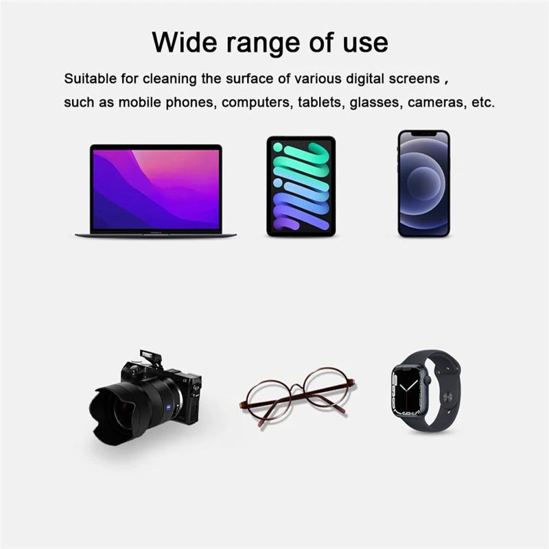 Limpiador de pantalla de paño de pulido de gamuza doble, limpiaparabrisas para MacBook, iPad, iPhone, Apple Watch, suministros de limpieza, 1/5/10 Uds.