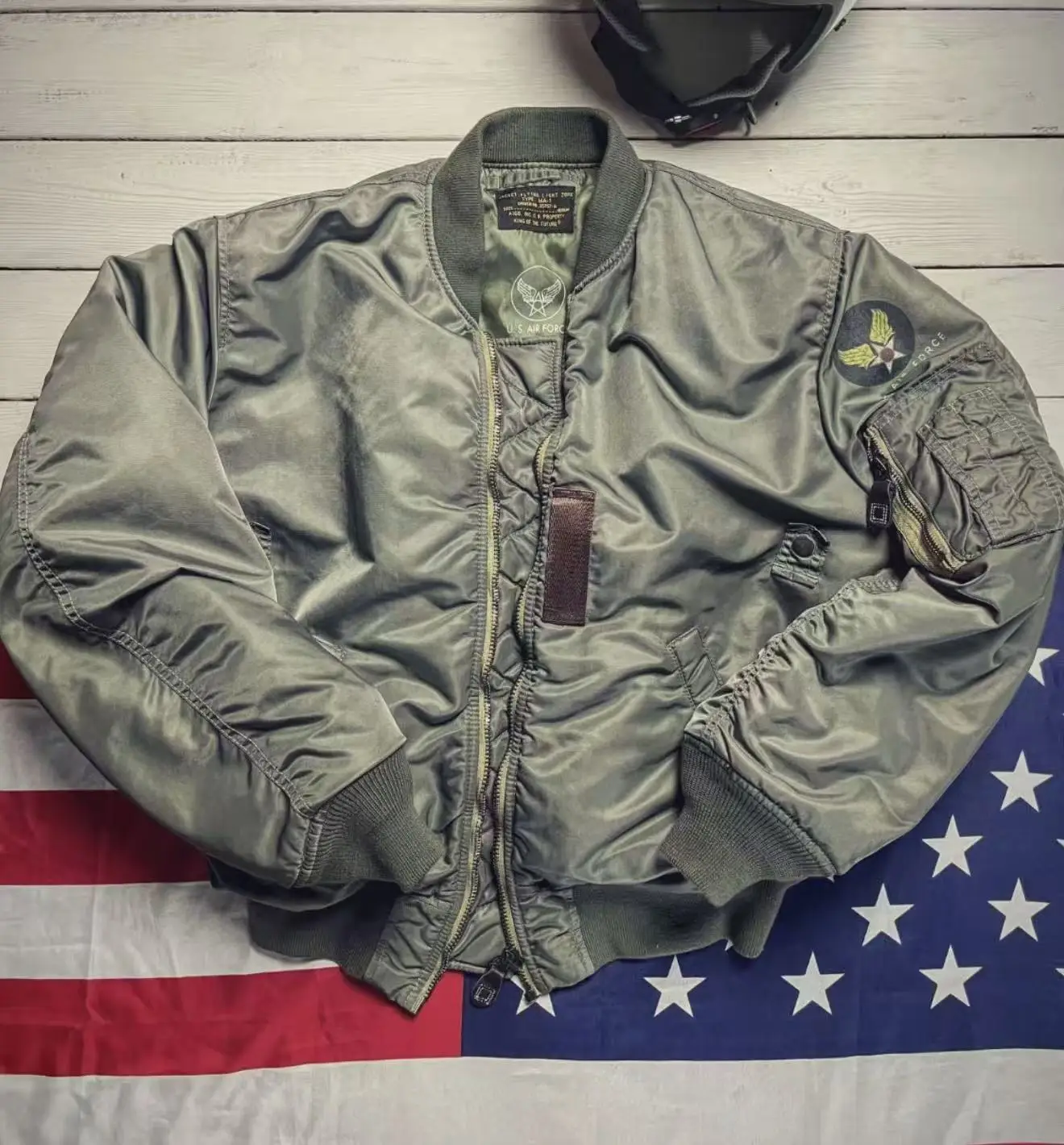 Réplica Perfecta de la Chaqueta de Vuelo Clásica MA-1, Chaqueta Bomber Unisex de Alta Calidad, Acolchada de Algodón, para Parejas, Primavera/Otoño
