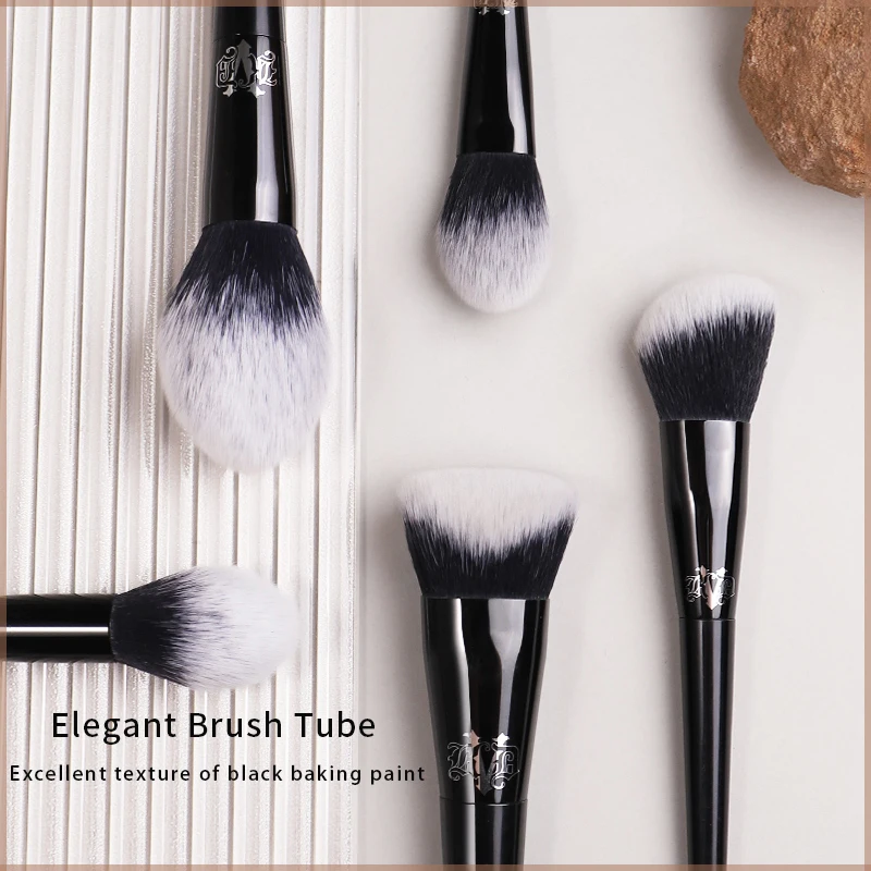 Juego y Kit de brochas de maquillaje Kat Von D, base, colorete, resaltador, corrector en polvo, brocha para esculpir sombra de ojos, brocha de maquillaje de marca KVD