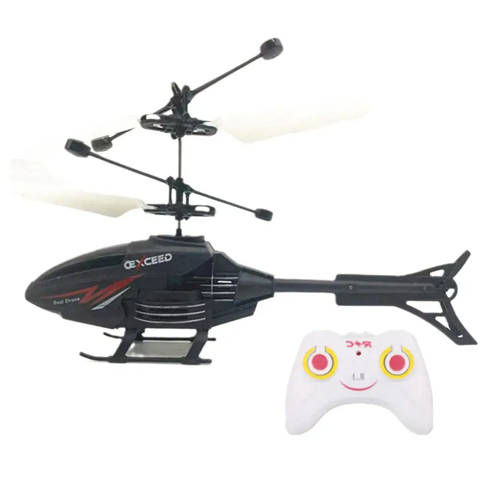 Helicóptero de Control remoto, helicóptero RC de 2 canales, juguetes para niños, juguetes voladores, suspensión de inducción infrarroja, regalos de carga de aviones