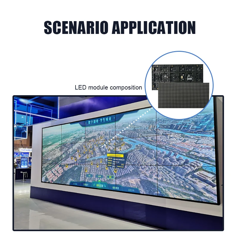 4 Uds LED a todo Color 320*160mm Módulo de pantalla de matriz 128x64 RGB P2.5 de alta resolución para pantalla interior señal Digital