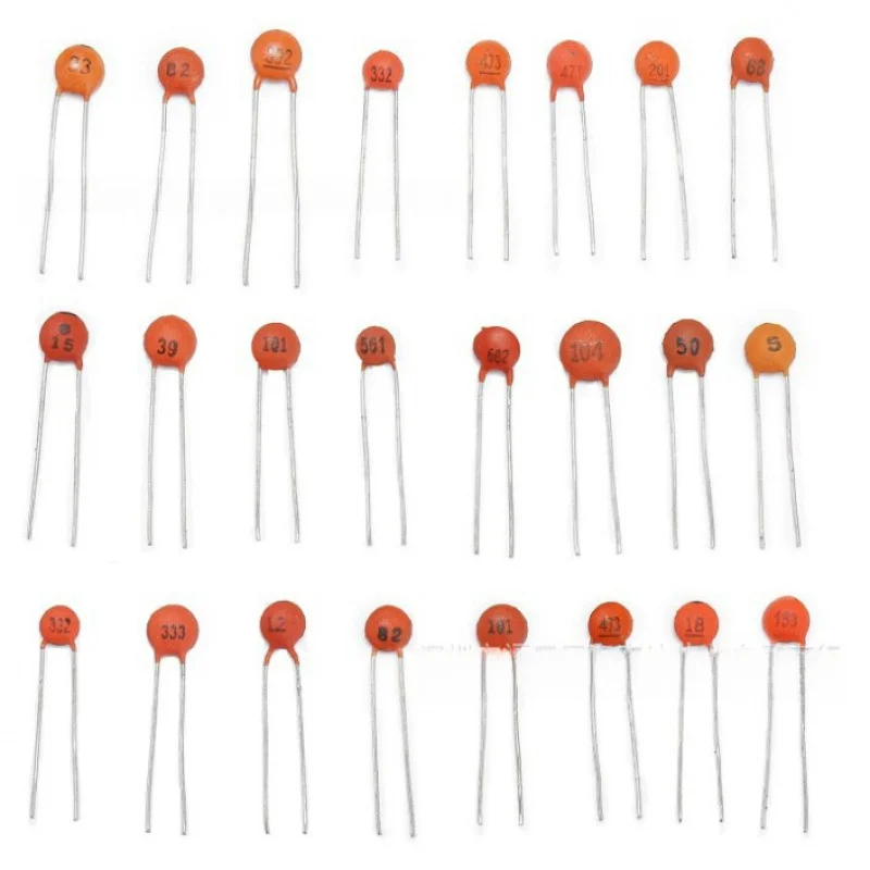 Kit de Condensadores Cerámicos de 36 Tipos y 3600 Piezas, 1PF-100nF 50V, Juego de Condensadores de Disco Surtidos en Caja
