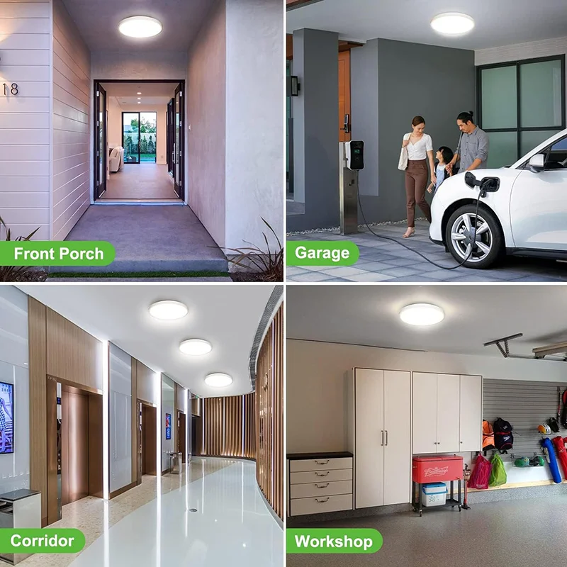 Lámparas de techo con Radar LED, Panel de luz LED con detección inteligente, lámpara de inducción con Radar sensible, iluminación de techo para pasillo y escalera
