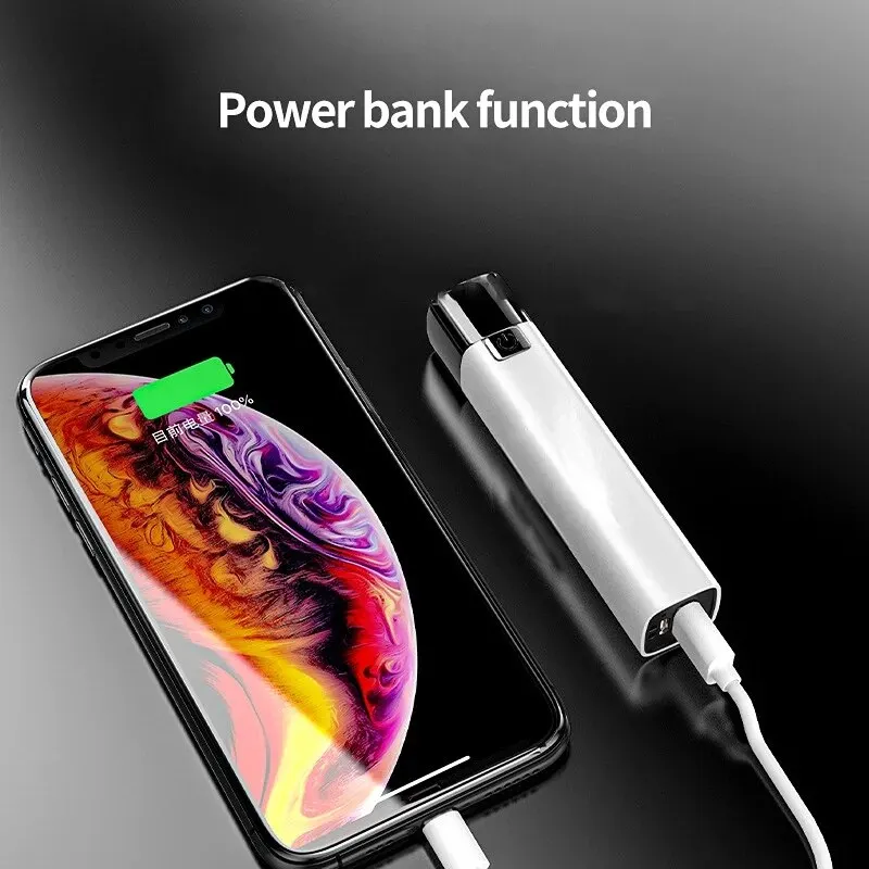 Linterna LED táctica G3 ultrabrillante, 3 modos, portátil, 2 en 1, Mini iluminación para exteriores, Banco de energía, carga USB, Ca
