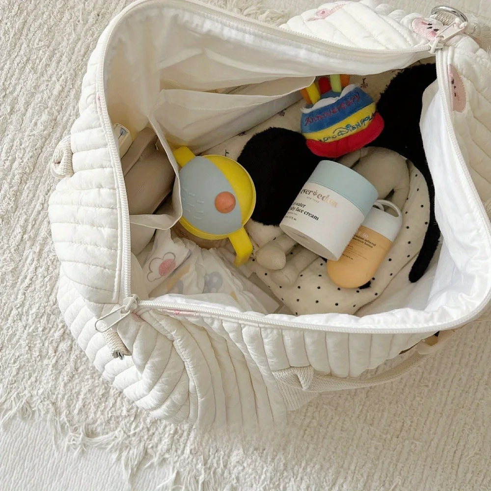 Bolsa grande para mamá, bolsa de almacenamiento de pañales de bebé de maternidad, organizador de artículos para bebé de gran capacidad, bolsa de viaje para mujer, bolso multifuncional