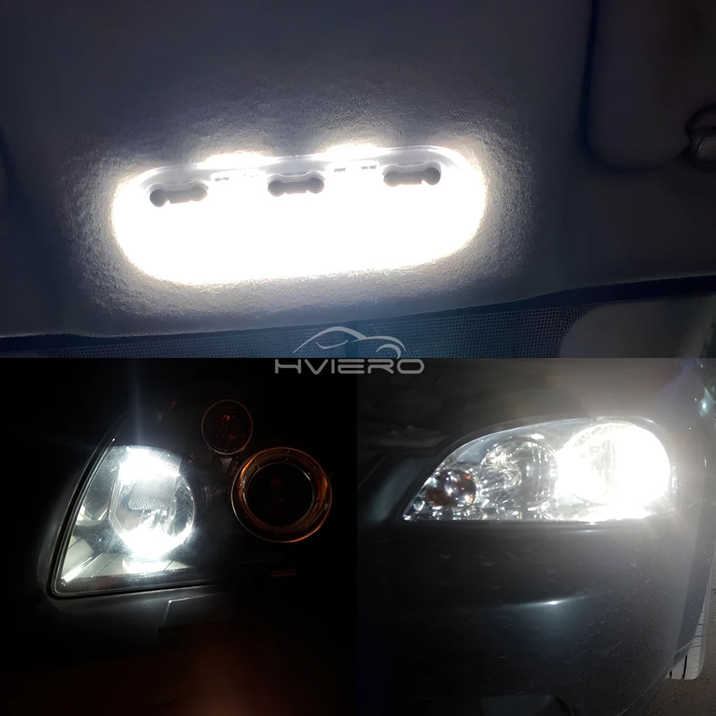 2/4/10X T10 COB 10Led 7020 Auto Night LED 194 168 cuña reemplazo lámpara de Panel de instrumentos inverso bombillas blancas y azules para iluminación