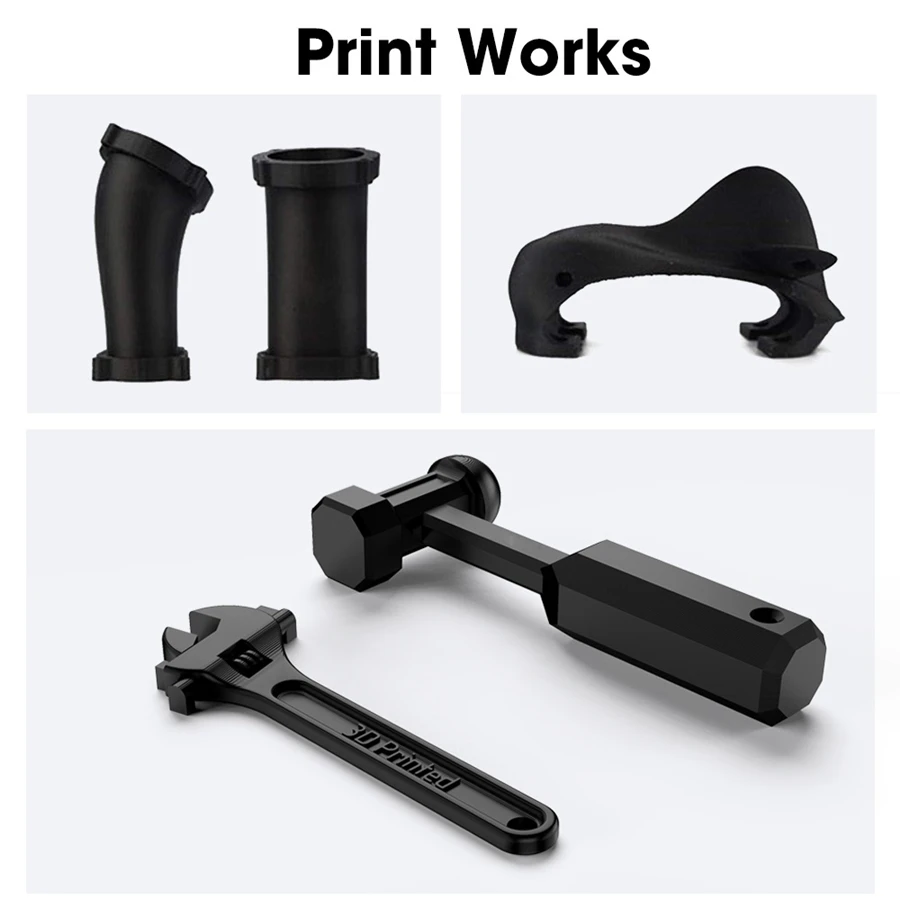 Filamento de nailon PA6, 1,75mm, 1kg, 250g, Material 3D, filamento de nailon de alta dureza, poliamida, negro, blanco, transparente, apto para la mayoría de las impresoras 3D FDM