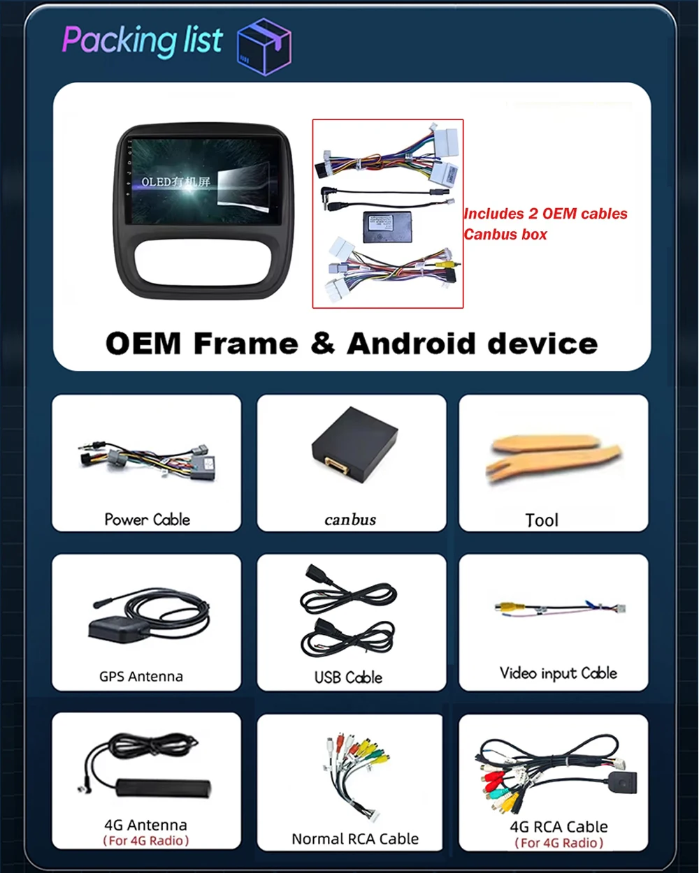 Radio de coche para Renault Trafic 3 2014 - 2021 para Opel Vivaro B 2014 - 2018 Carplay Android Auto estéreo Multimedia 2din DVD 8core