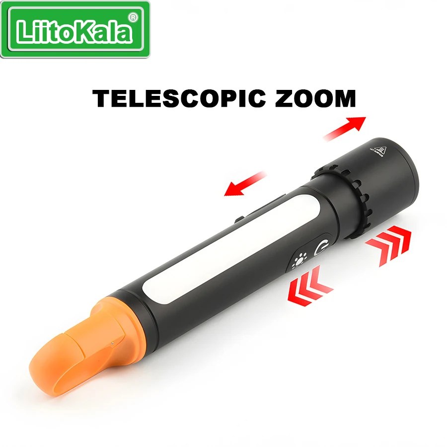 LiitoKala Ultra Bright Core LF-X725 Linterna 21700 3500mAh Iluminación de batería 1500LM 20W 500m Alcance