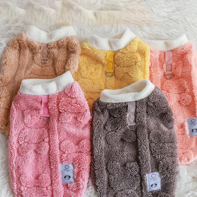 Jersey cálido de invierno para cachorros y gatitos, ropa de lana suave para perros, ropa para mascotas para perros pequeños, ropa para Chihuahua Bulldog, suéter para perros