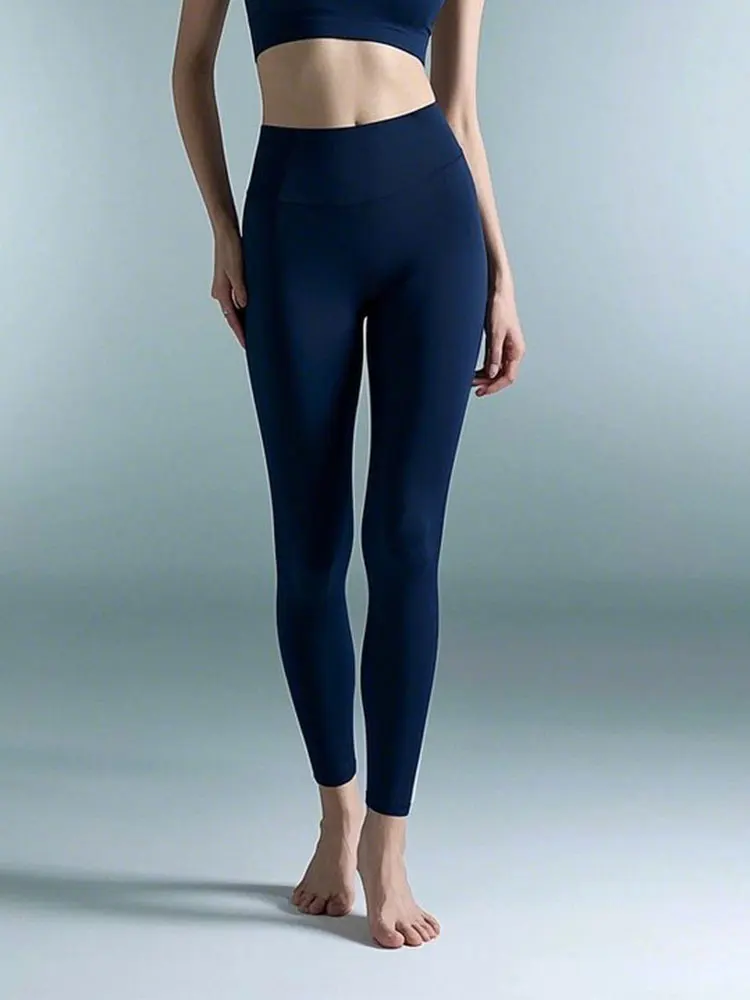 Venta de verano Pantalones de yoga de cintura alta - Leggings elásticos de secado rápido en 4 direcciones para correr, ciclismo, gimnasio y entrenamiento