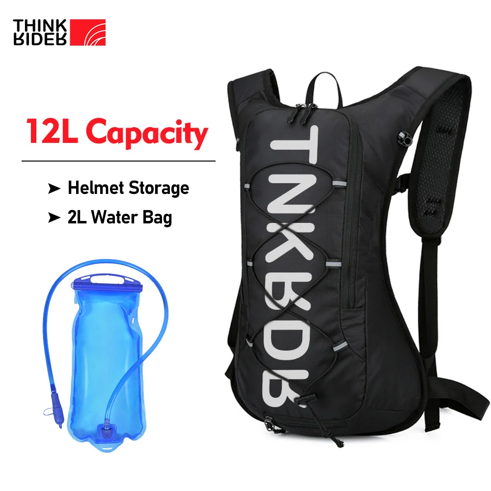 Mochila para ciclismo ThinkRider, bolsas para bicicleta de 12L, bolsa de agua para deportes al aire libre, escalada, senderismo, mochila de hidratación para bicicleta de montaña y carretera