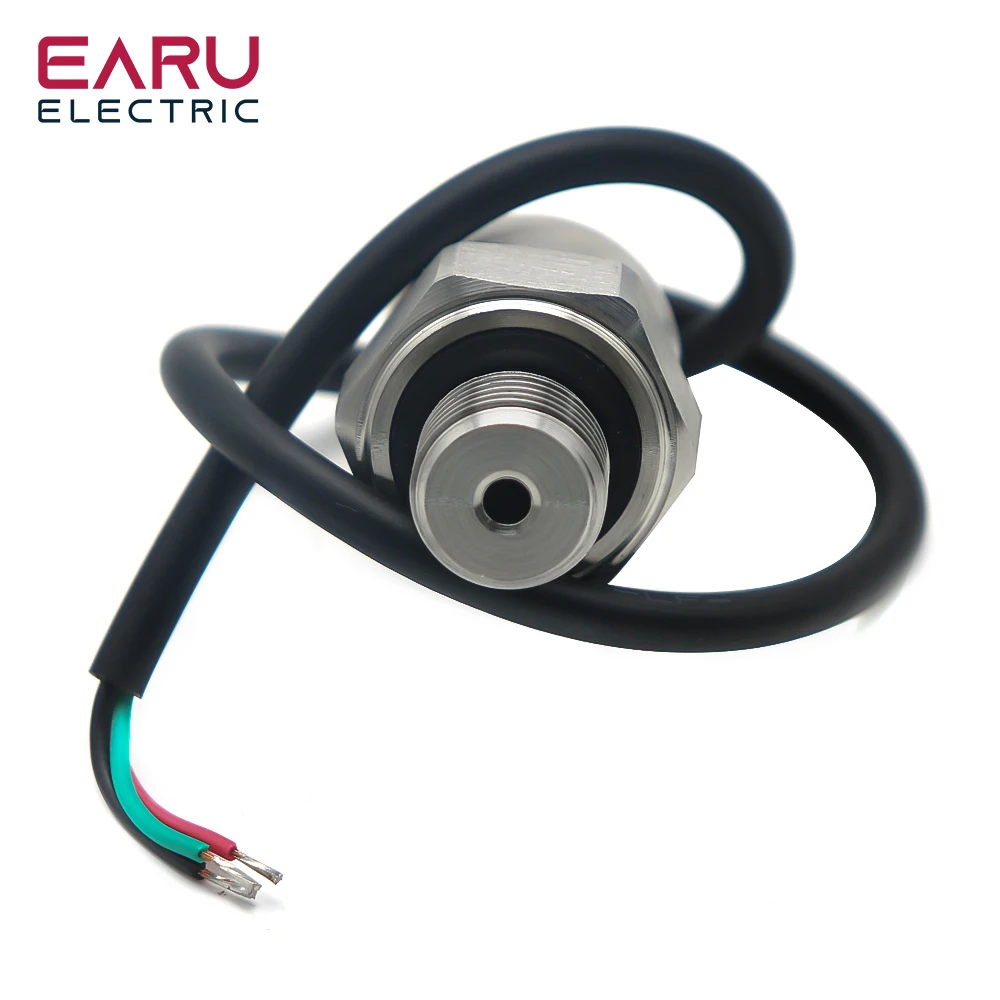 Transmisor de Sensor de presión para agua, aceite, combustible, Gas, aire, G1/4, 5V, Sensor cerámico, transductor de acero inoxidable de 0,5 MPa y 1,2 MPa