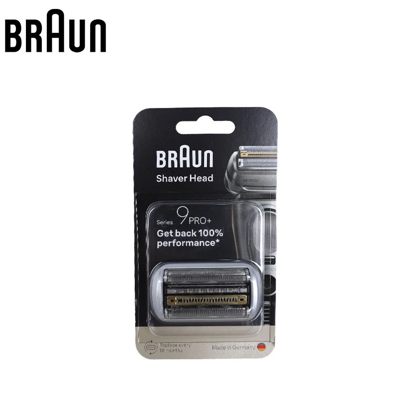 Braun 96M Serie 9 Pro+ Afeitadora eléctrica Cabezal de afeitado Pieza de afeitadora de repuesto Compatible con todas las maquinillas de afeitar Braun Serie 9