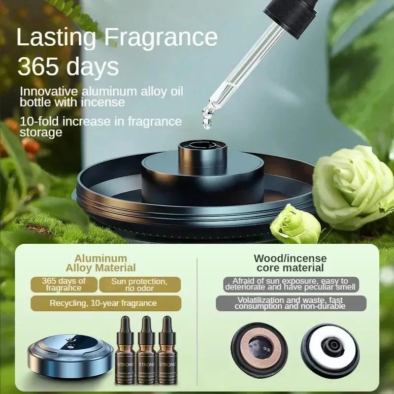 Ambientador inteligente para coche, difusor de fragancia, humidificador de niebla para coche, difusor de aceites esenciales, accesorios interiores de aromaterapia