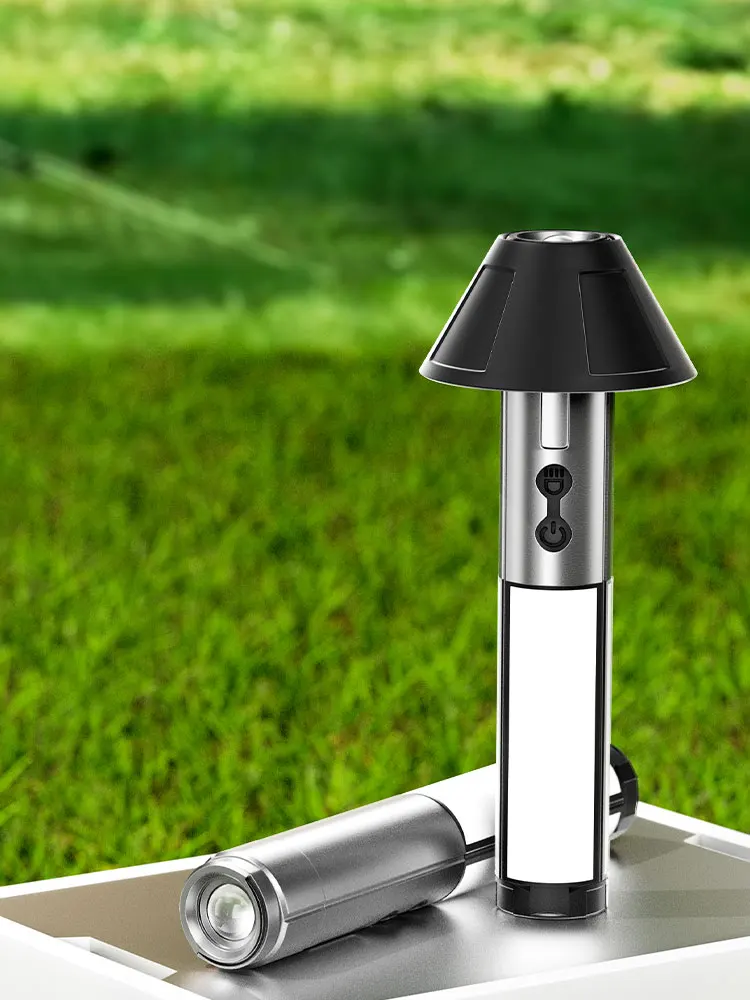 Linterna LED telescópica portátil, reflector plegable recargable para reparación de automóviles al aire libre, iluminación para tienda de campaña