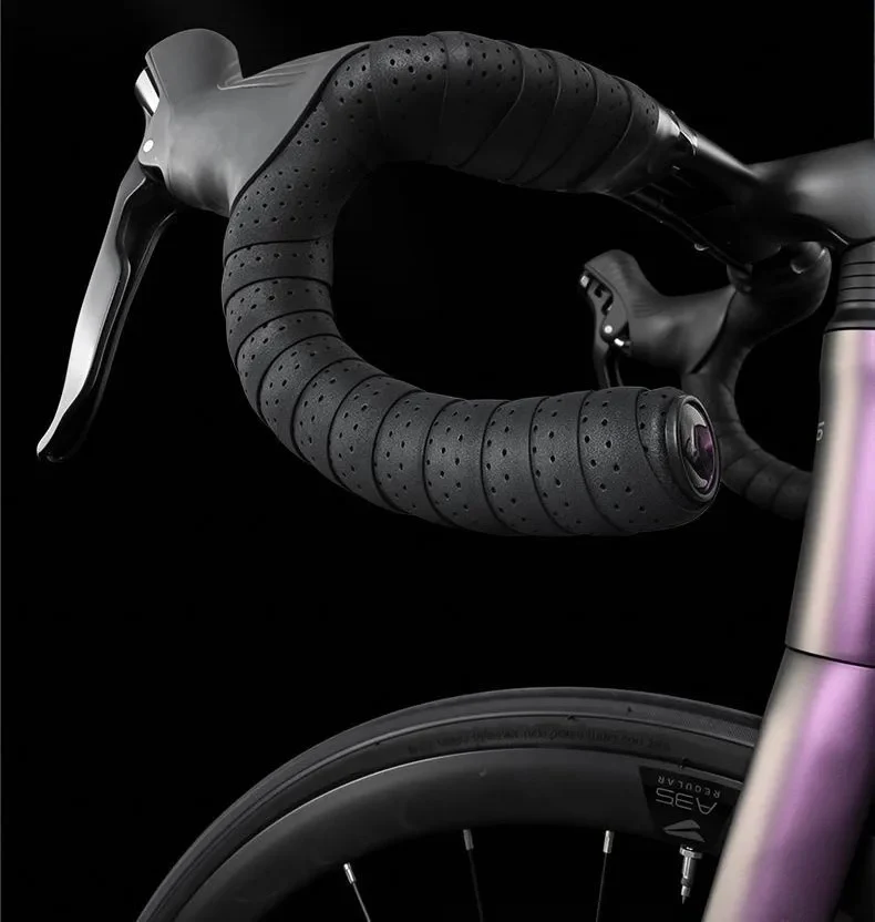 Cinta de manillar para bicicleta de carretera EVA, perforada, de 3 mm de grosor, absorbente, antideslizante, que absorbe el sudor, ligera, transpirable, para ciclismo