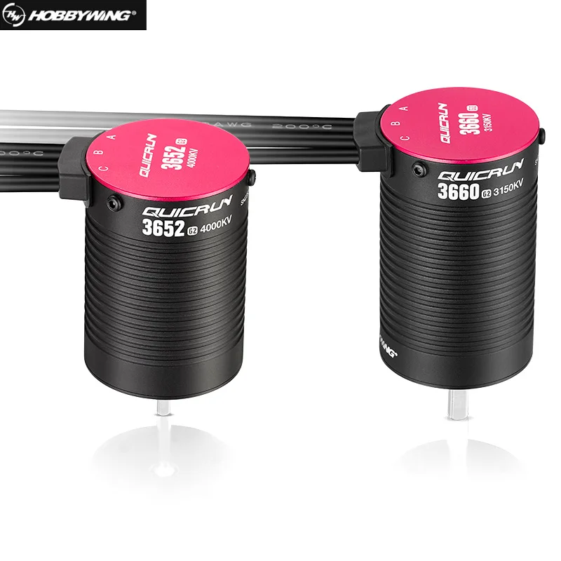 HobbyWing QuicRun WP 10BL120 G2 120A controlador de velocidad ESC sin escobillas impermeable sin sensor 3652 3660 G2 Motor para coches 1/10 RC