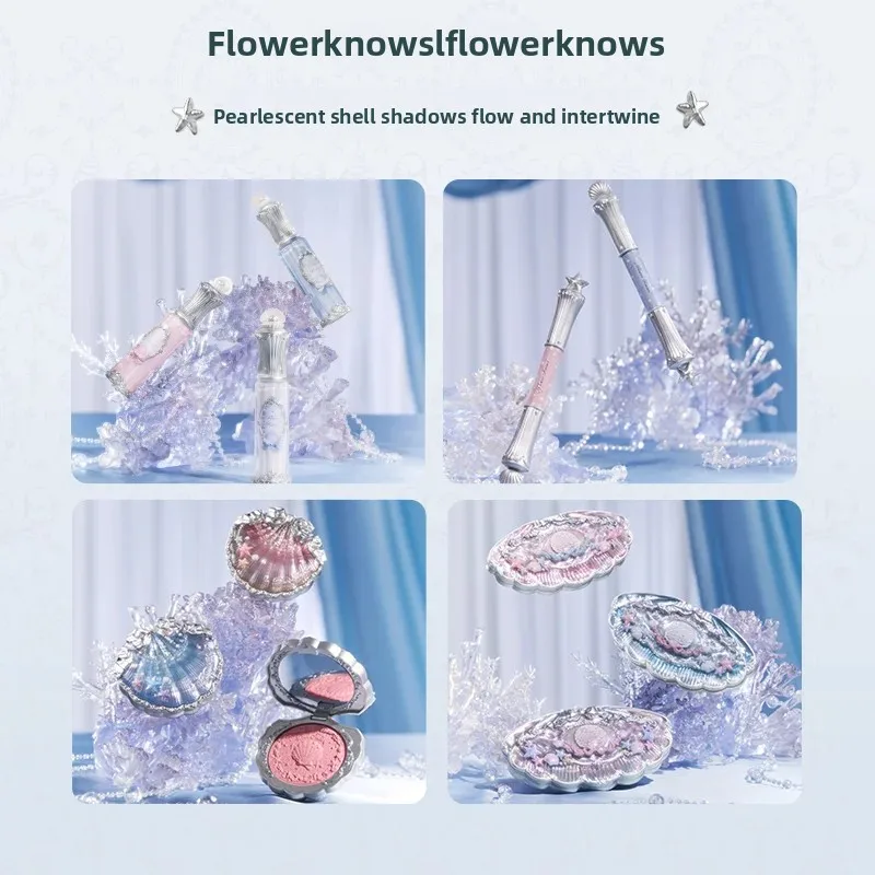 Set de Maquillaje Flower Knows Little Angel Bunny Garden, Brillo Labial, Rubor, Joyería, Kit de Regalo de Cumpleaños Flower Knows