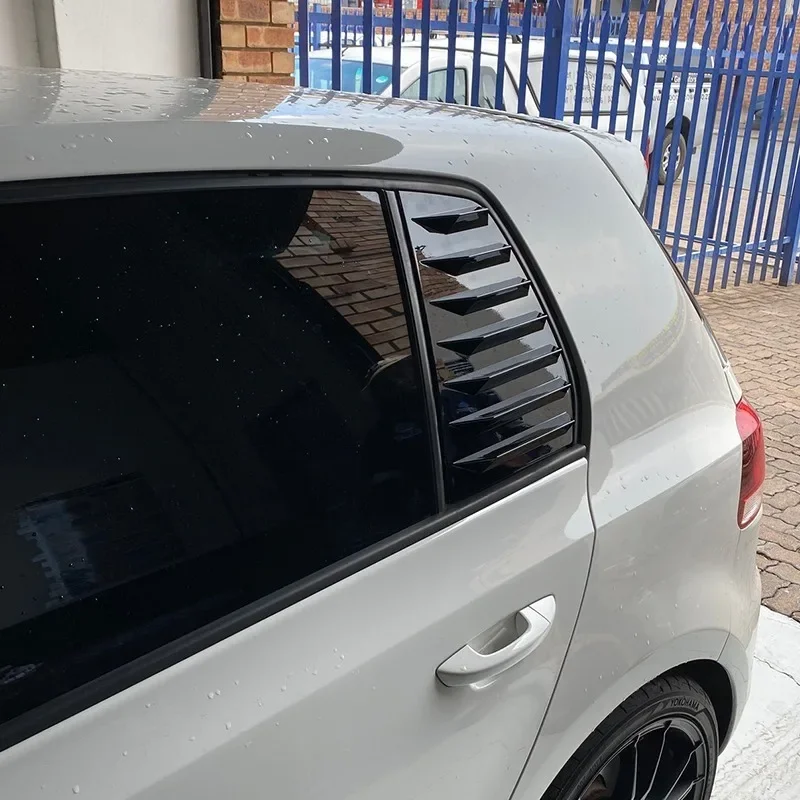 Para Volkswagen Golf 6 GTI GTD R R20 Golf Mk6 estándar TSI TDI 2008-2013 ventana trasera persiana lateral persiana ventilación cuerpo Kit Tuning