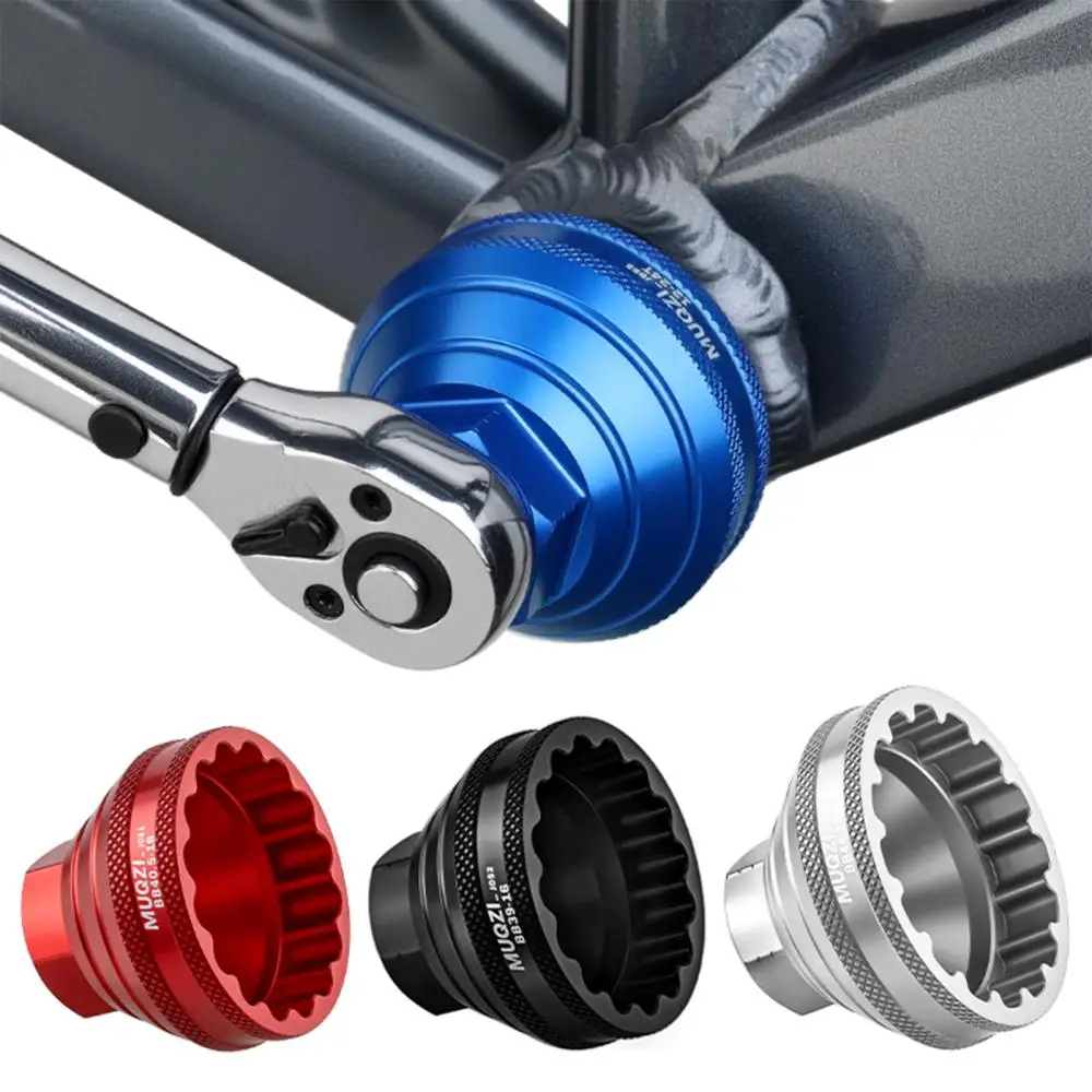 Herramienta para Pedalier de Bicicleta de Aleación de Aluminio con 16 Muescas, Llave de Extracción de Pedalier, Herramienta para Rotor Centerlock, Llave de Vaso para Bicicleta