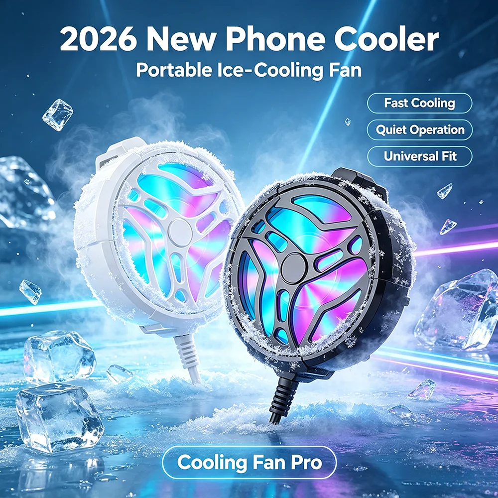 2026 NUEVO TOP EST Ventilador de Clip Trasero USB Refrigerado por Aire para Teléfonos Móviles, Regalo Ideal para Todos los Teléfonos Móviles
