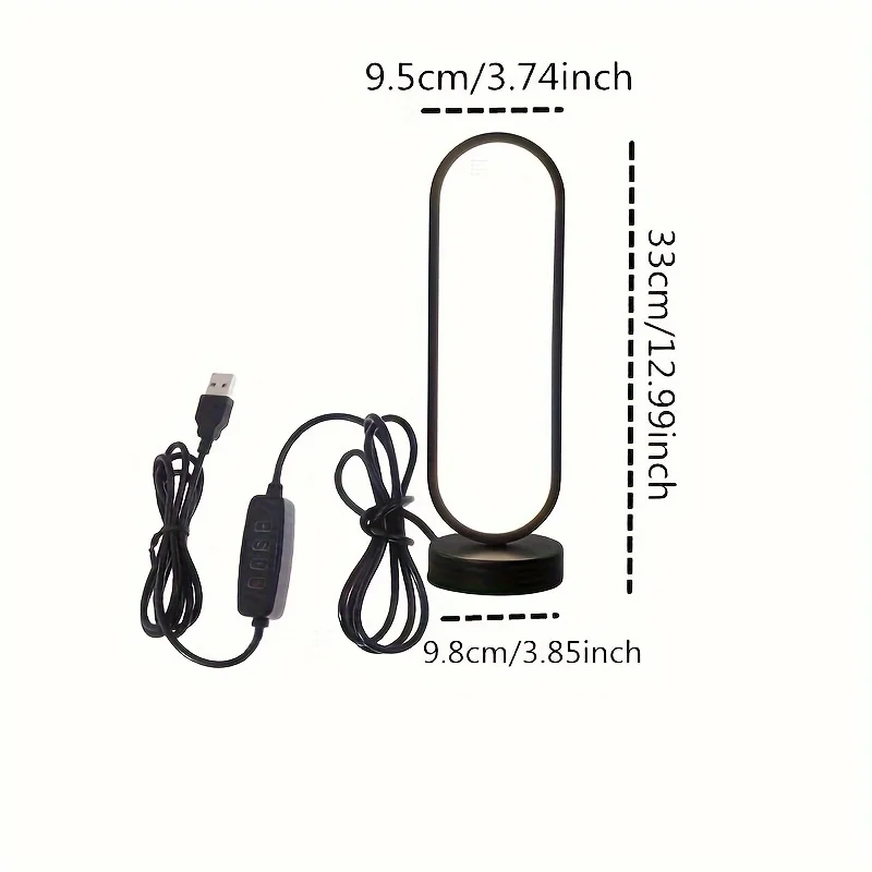 Lámpara de noche LED de tres colores con regulación de intensidad para dormitorio, sala de estar, lámpara de cabecera, 1 unidad