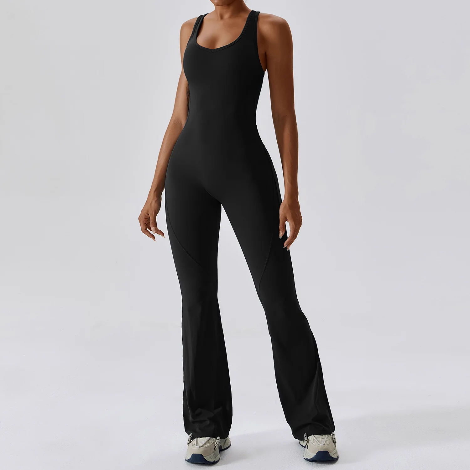Traje de entrenamiento de Yoga para mujer, ropa deportiva, conjunto de gimnasio para mujer, 1 Uds., mono deportivo, peleles de Fitness, monos elásticos de entrenamiento con realce para mujer