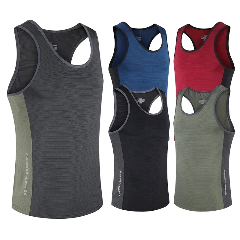 Camiseta para correr, sudadera, chaleco deportivo para hombre, camisetas, camisetas, camiseta interior, camiseta para gimnasio, maratón, ropa deportiva, camisetas sin mangas