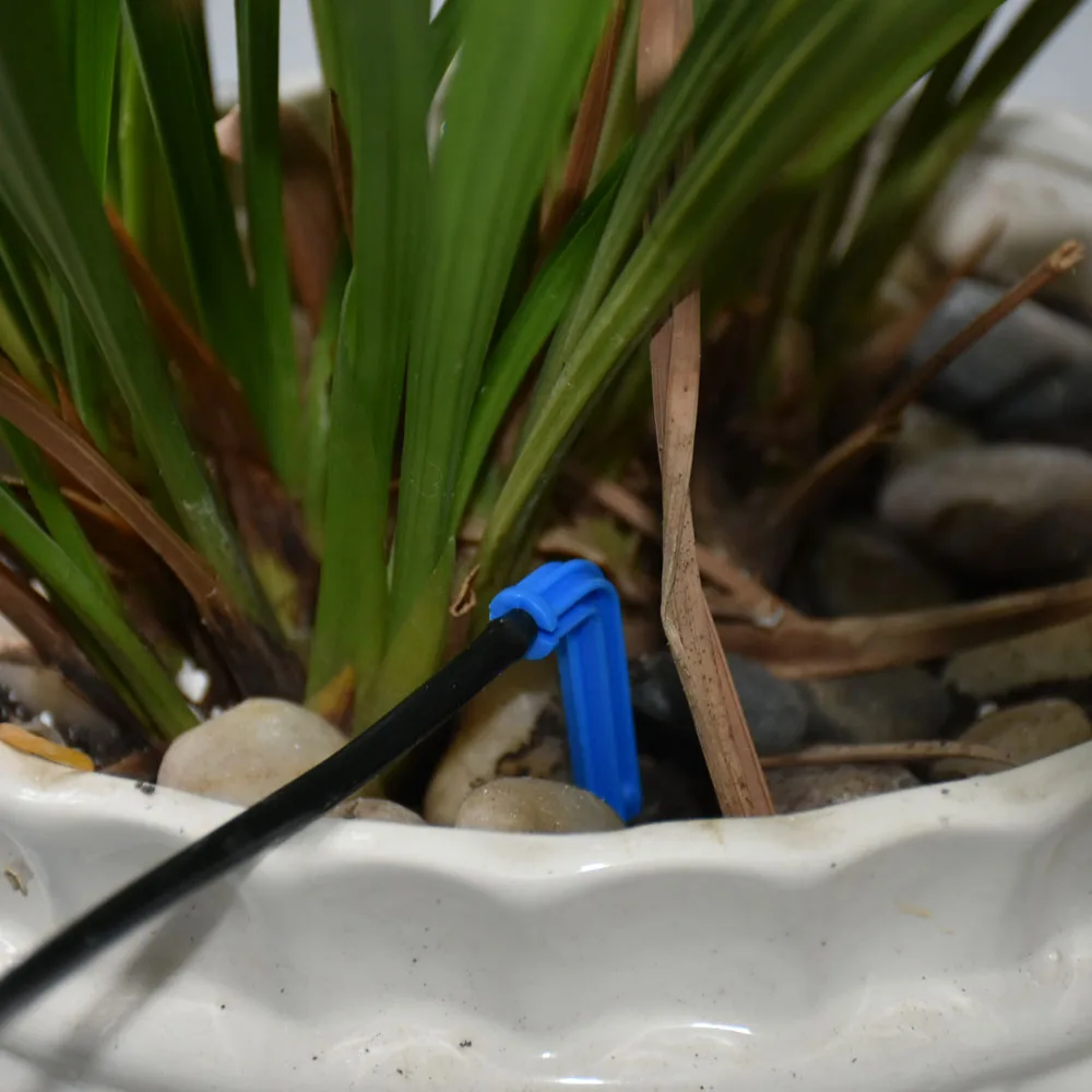 Microgoteo de 2L, 4L, 8L, microirrigación, conector cuentagotas de flecha de 1/2/4 vías, divisor de agua cruzado, emisor, sistema de riego de flecha por goteo