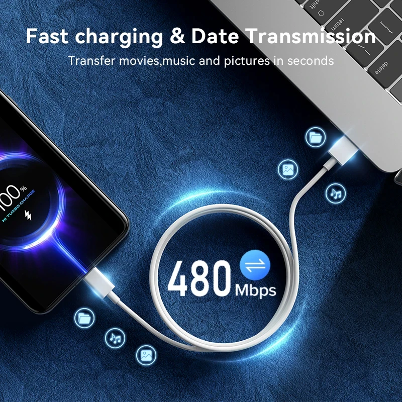 Cable USB tipo C Original de 120W, Cable de carga rápida Turbo 6A para Xiaomi Mi 14 Ultra 13 12T Poco X6 Pro Redmi Note 13 12 11 Pro K70